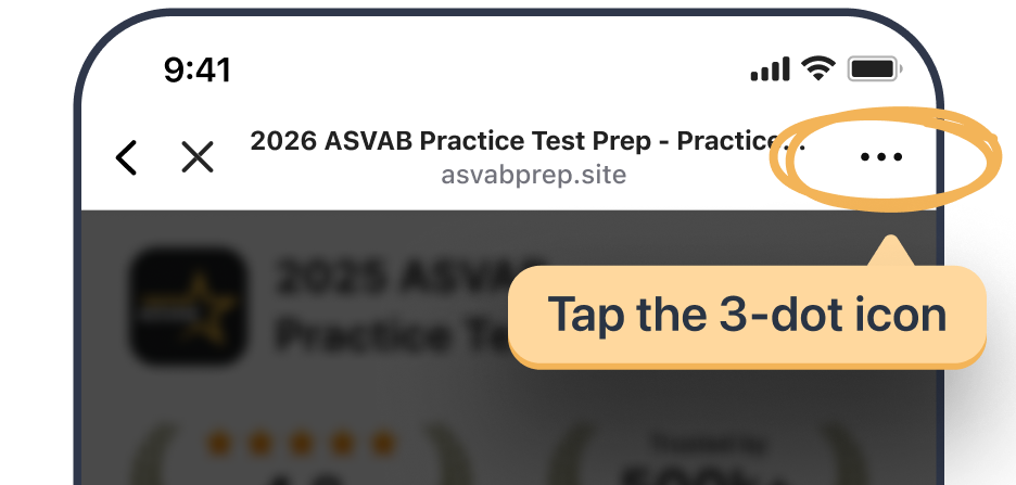Step 1 - Tap the 3-dot icon